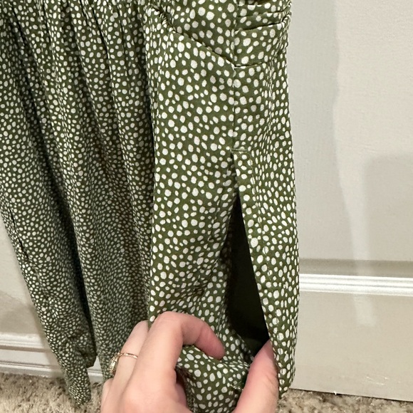 A&F Olive Mini Petite Dress. Y2K, Spring, Babydoll, Festival, Easter, Summer - Picture 4 of 9